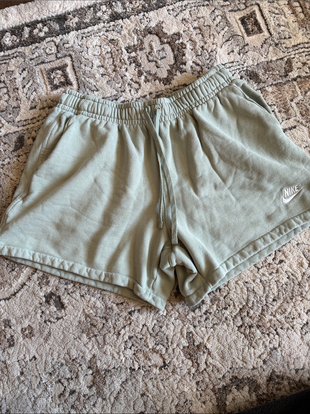 Nike Sage Green Fleece Athletic Shorts